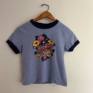 lazy oaf “lazy” baby tee tshirt
